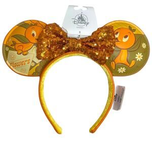 Disney World NWT Minnie Ear Headband Orange Bird Epcot Flower Garden Festival OS
